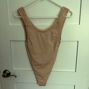 Good American Blush Sleeveless Bodysuit